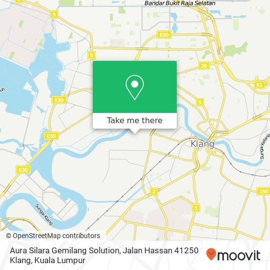 Peta Aura Silara Gemilang Solution, Jalan Hassan 41250 Klang