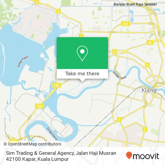 Sim Trading & General Agency, Jalan Haji Musran 42100 Kapar map