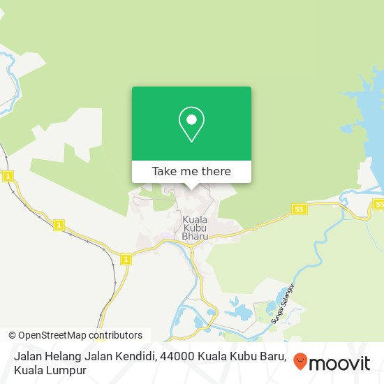 Jalan Helang Jalan Kendidi, 44000 Kuala Kubu Baru map