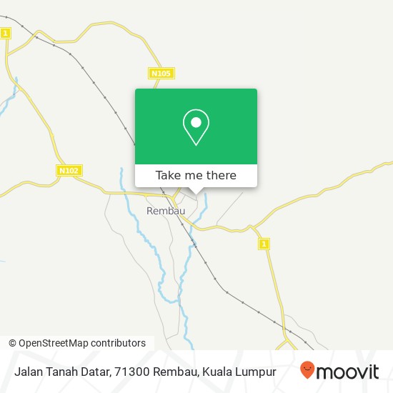 Jalan Tanah Datar, 71300 Rembau map