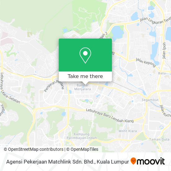 Agensi Pekerjaan Matchlink Sdn. Bhd. map