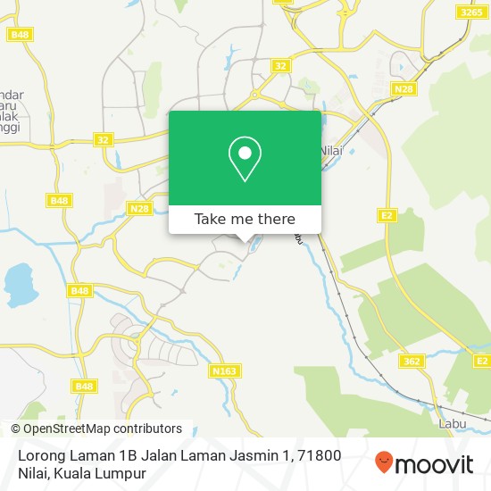 Lorong Laman 1B Jalan Laman Jasmin 1, 71800 Nilai map