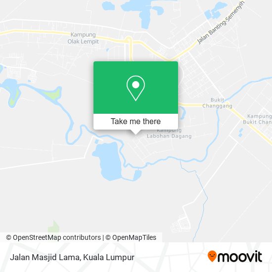 Peta Jalan Masjid Lama, 42700 Banting