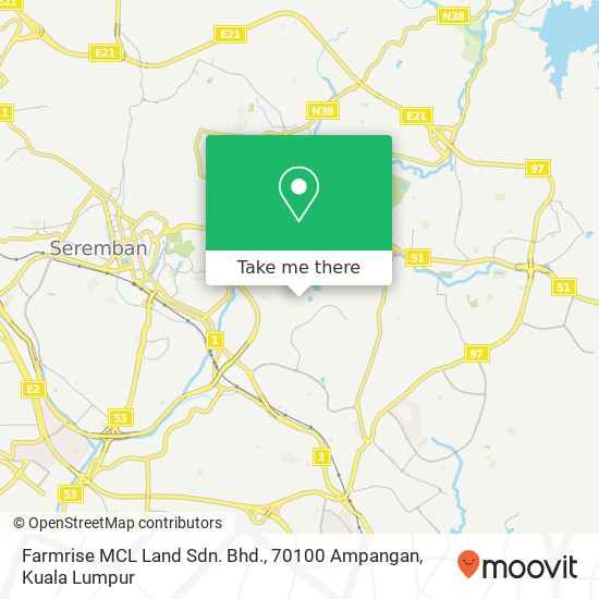 Farmrise MCL Land Sdn. Bhd., 70100 Ampangan map