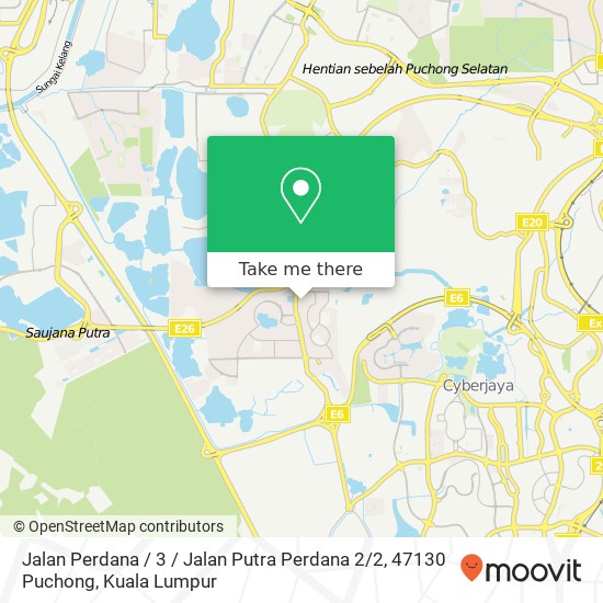 Jalan Perdana / 3 / Jalan Putra Perdana 2 / 2, 47130 Puchong map