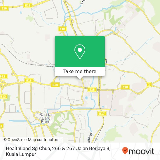 HealthLand Sg Chua, 266 & 267 Jalan Berjaya 8 map