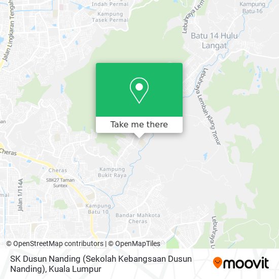 Peta SK Dusun Nanding (Sekolah Kebangsaan Dusun Nanding)
