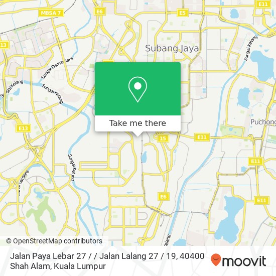 Jalan Paya Lebar 27 / / Jalan Lalang 27 / 19, 40400 Shah Alam map