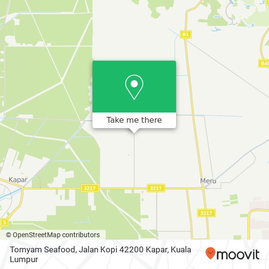 Peta Tomyam Seafood, Jalan Kopi 42200 Kapar