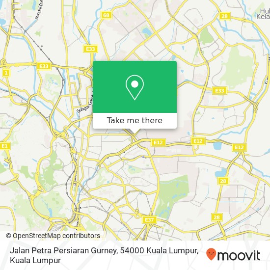 Peta Jalan Petra Persiaran Gurney, 54000 Kuala Lumpur