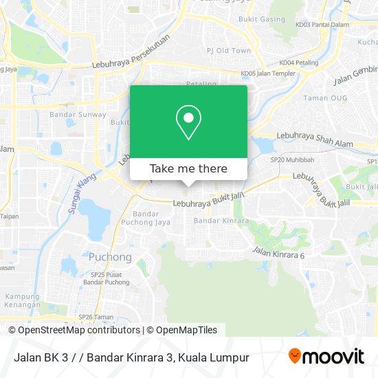 Peta Jalan BK 3 / / Bandar Kinrara 3