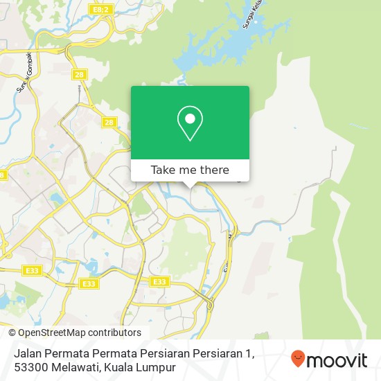 Jalan Permata Permata Persiaran Persiaran 1, 53300 Melawati map