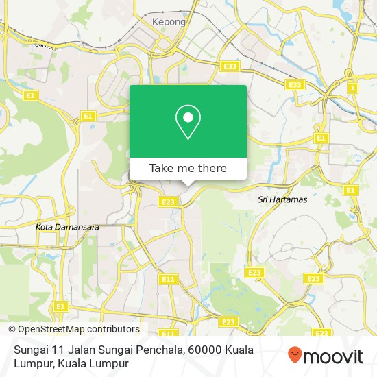 Peta Sungai 11 Jalan Sungai Penchala, 60000 Kuala Lumpur