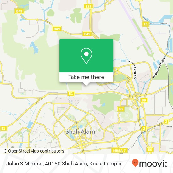 Jalan 3 Mimbar, 40150 Shah Alam map