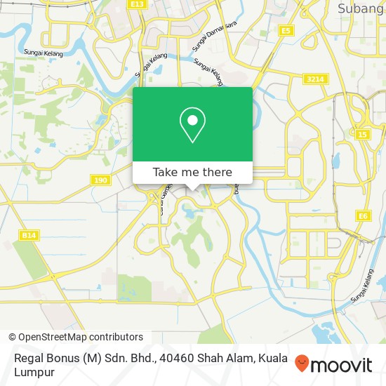 Regal Bonus (M) Sdn. Bhd., 40460 Shah Alam map