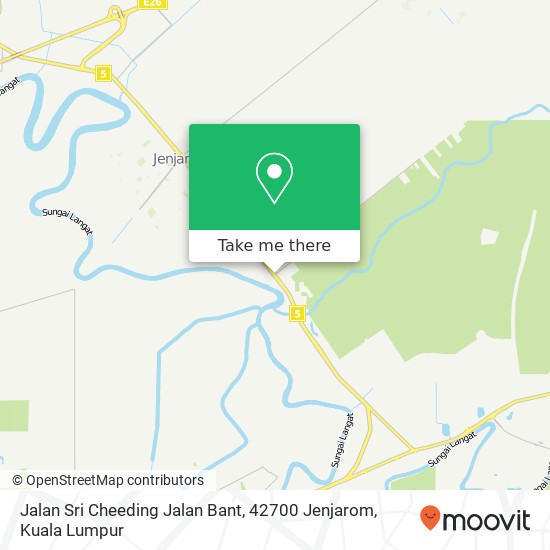 Jalan Sri Cheeding Jalan Bant, 42700 Jenjarom map