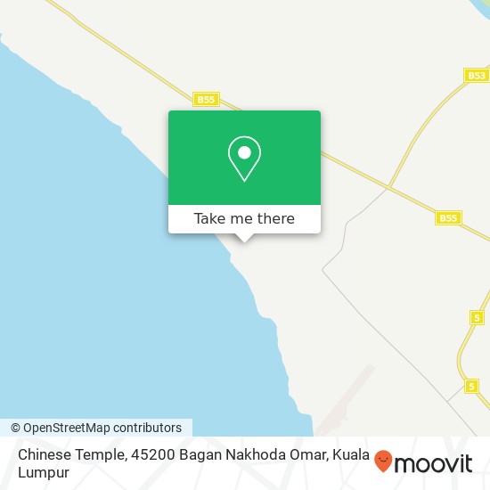 Chinese Temple, 45200 Bagan Nakhoda Omar map