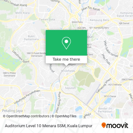 Auditorium Level 10 Menara SSM map