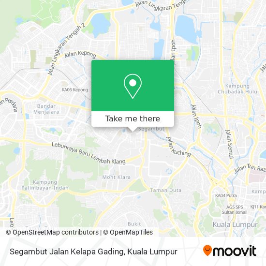 Segambut Jalan Kelapa Gading map