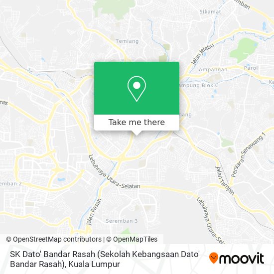 SK Dato' Bandar Rasah (Sekolah Kebangsaan Dato' Bandar Rasah) map