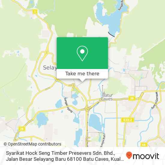 Syarikat Hock Seng Timber Presevers Sdn. Bhd., Jalan Besar Selayang Baru 68100 Batu Caves map