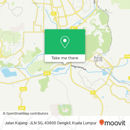 Jalan Kajang- JLN SG, 43800 Dengkil map