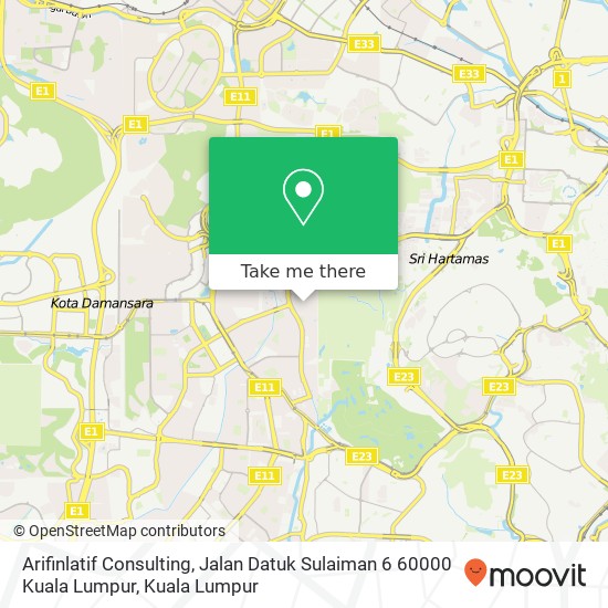 Peta Arifinlatif Consulting, Jalan Datuk Sulaiman 6 60000 Kuala Lumpur