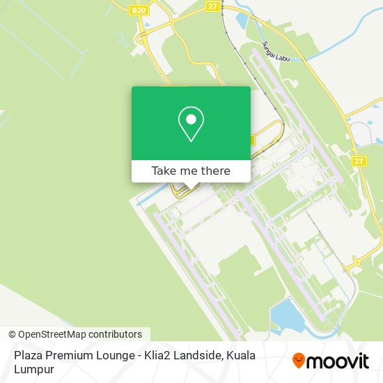Plaza Premium Lounge - Klia2 Landside map