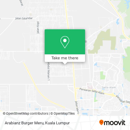 Arabianz Burger Meru map