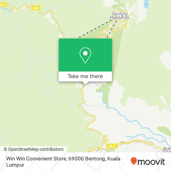 Peta Win Win Convenient Store, 69000 Bentong