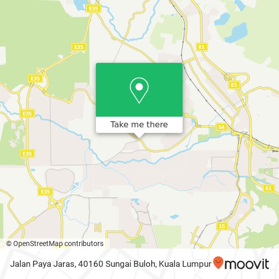 Peta Jalan Paya Jaras, 40160 Sungai Buloh