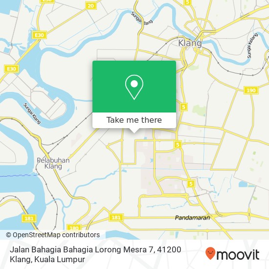 Jalan Bahagia Bahagia Lorong Mesra 7, 41200 Klang map