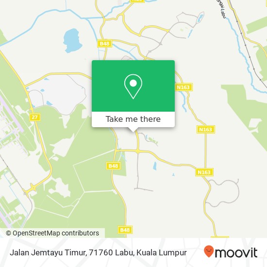 Peta Jalan Jemtayu Timur, 71760 Labu