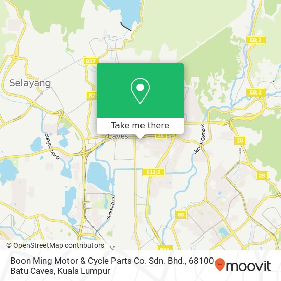 Boon Ming Motor & Cycle Parts Co. Sdn. Bhd., 68100 Batu Caves map