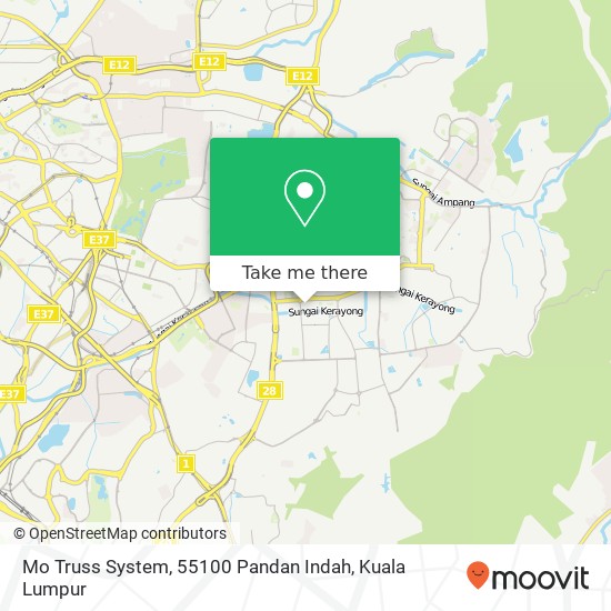 Mo Truss System, 55100 Pandan Indah map