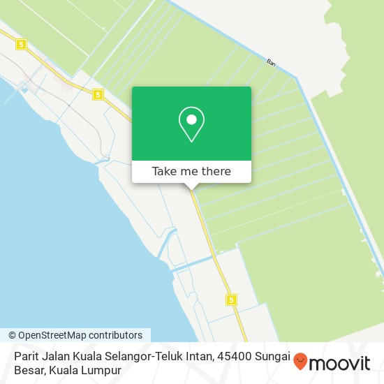 Parit Jalan Kuala Selangor-Teluk Intan, 45400 Sungai Besar map