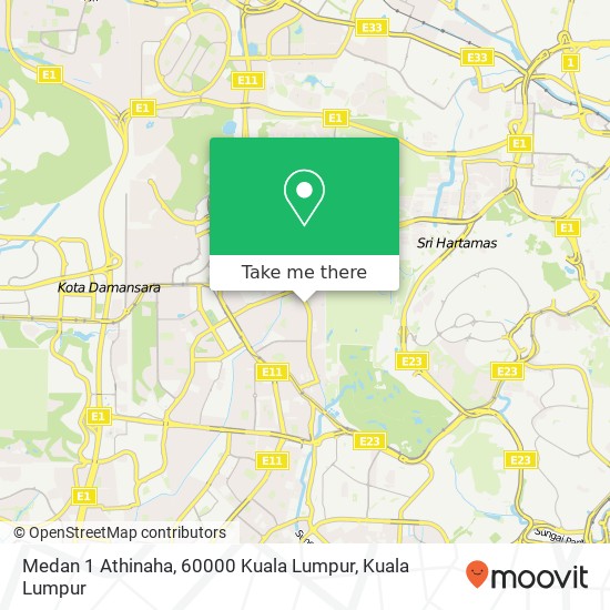 Peta Medan 1 Athinaha, 60000 Kuala Lumpur