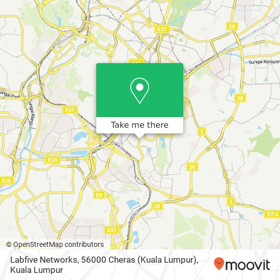 Peta Labfive Networks, 56000 Cheras (Kuala Lumpur)