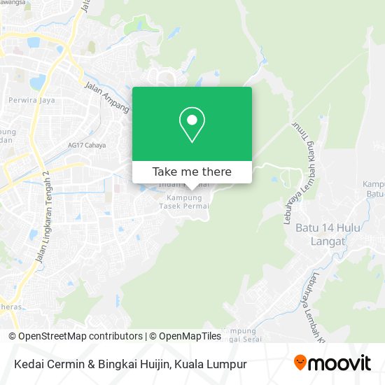 Kedai Cermin & Bingkai Huijin map