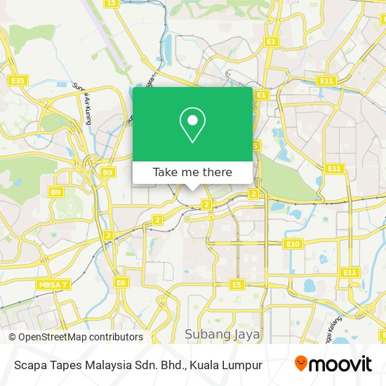 Scapa Tapes Malaysia Sdn. Bhd. map