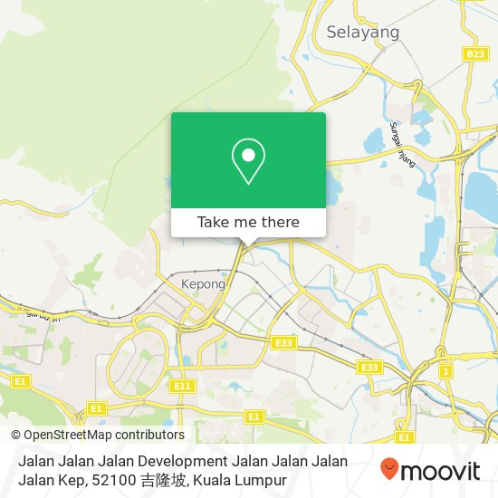 Peta Jalan Jalan Jalan Development Jalan Jalan Jalan Jalan Kep, 52100 吉隆坡