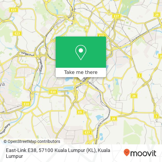 East-Link E38, 57100 Kuala Lumpur (KL) map