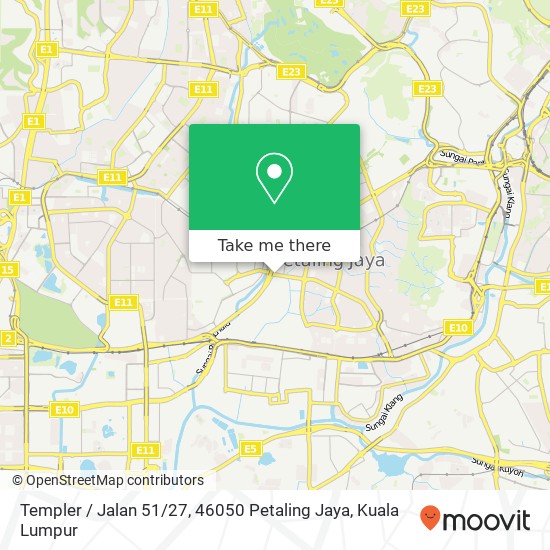 Templer / Jalan 51 / 27, 46050 Petaling Jaya map