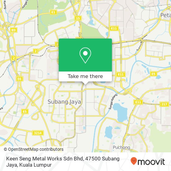 Keen Seng Metal Works Sdn Bhd, 47500 Subang Jaya map