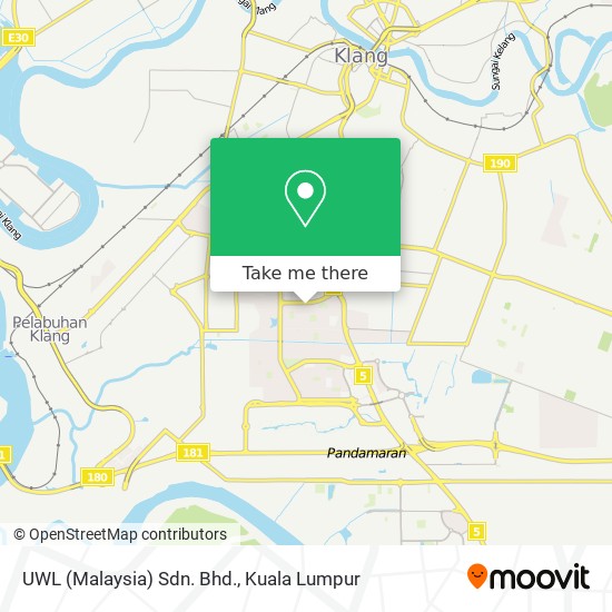 UWL (Malaysia) Sdn. Bhd. map
