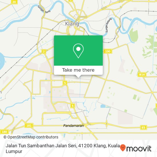 Jalan Tun Sambanthan Jalan Seri, 41200 Klang map