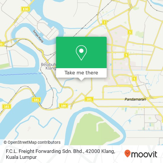 F.C.L. Freight Forwarding Sdn. Bhd., 42000 Klang map