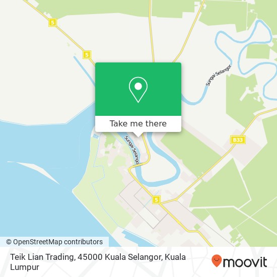 Teik Lian Trading, 45000 Kuala Selangor map
