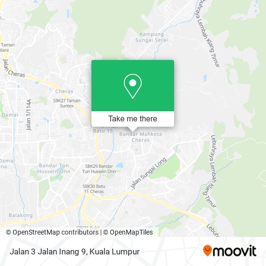 Jalan 3 Jalan Inang 9 map