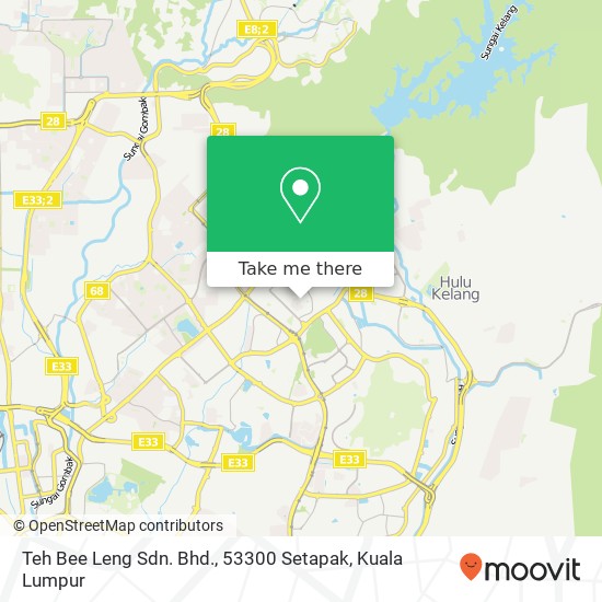 Teh Bee Leng Sdn. Bhd., 53300 Setapak map